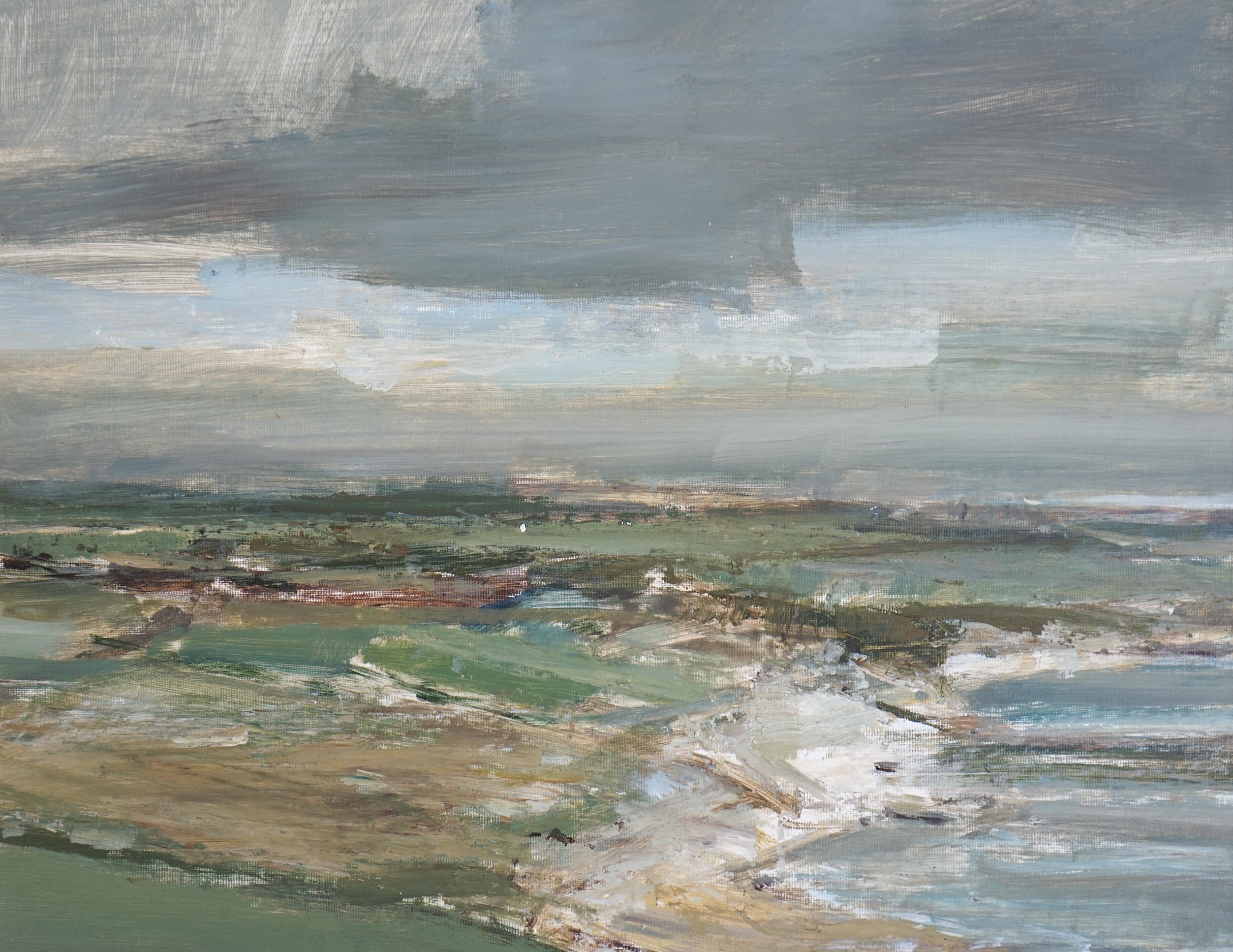 E. J. L. Trowell, oil on board, 'From Beacon Hill', 37 x 46cm. Condition - good